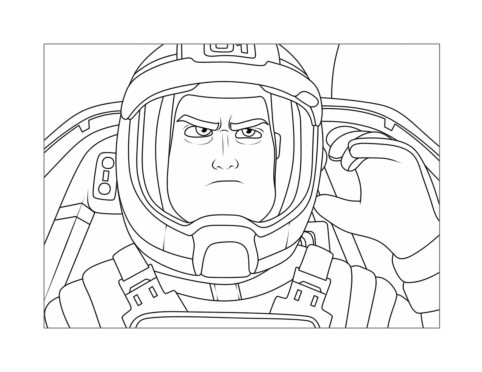 Buzz Lightyear In The Movie Coloring Page