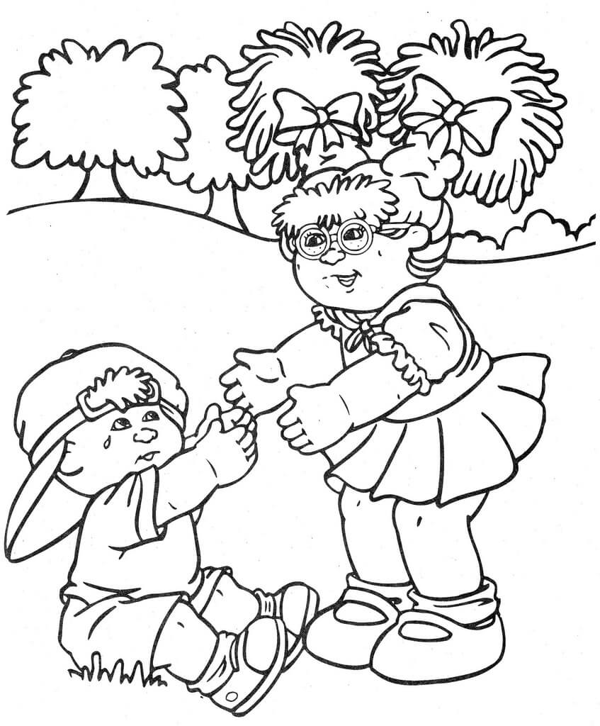 Cabbage Patch Doll Coloring Pages