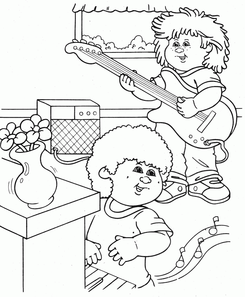 Cabbage Patch Dolls Coloring Pages