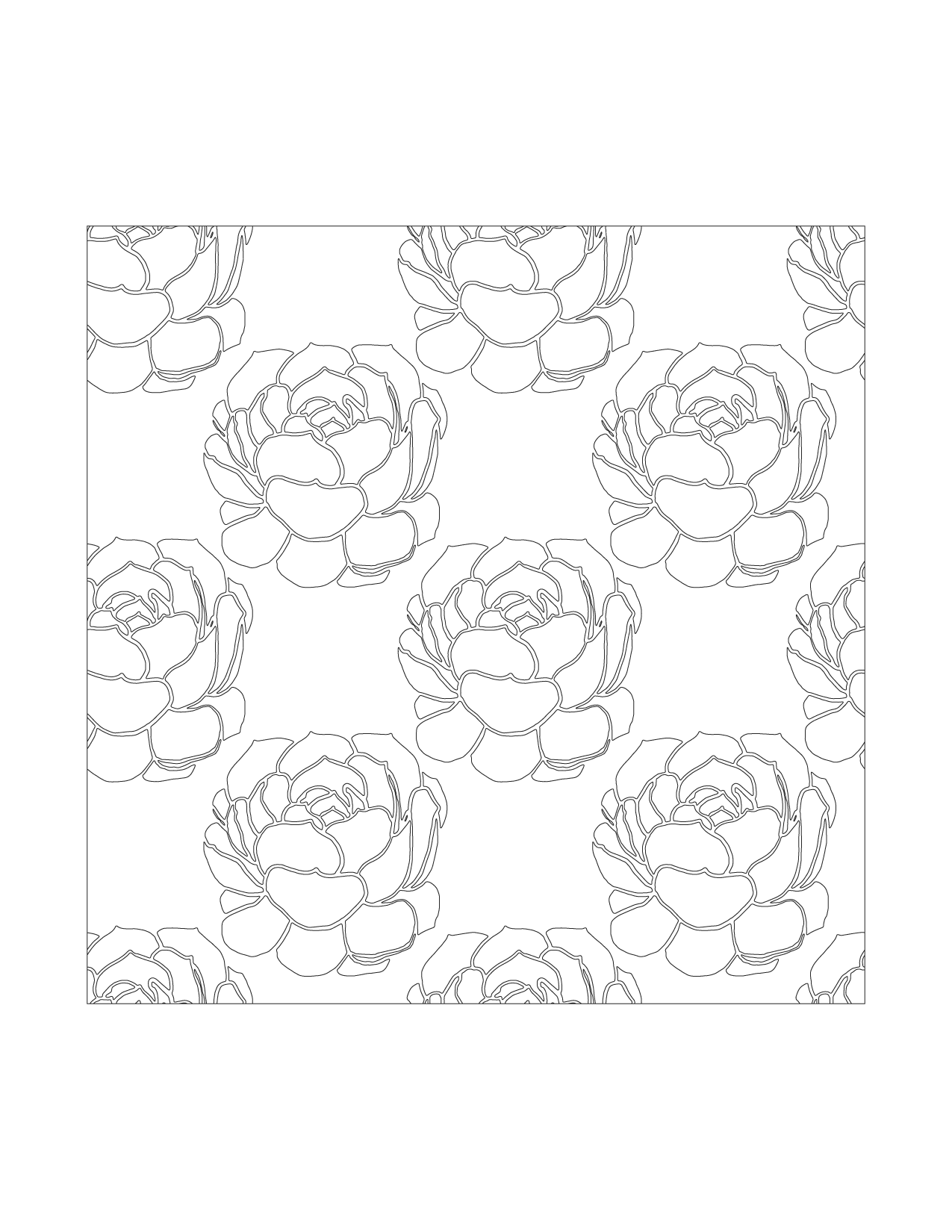 Cabbages Coloring Page