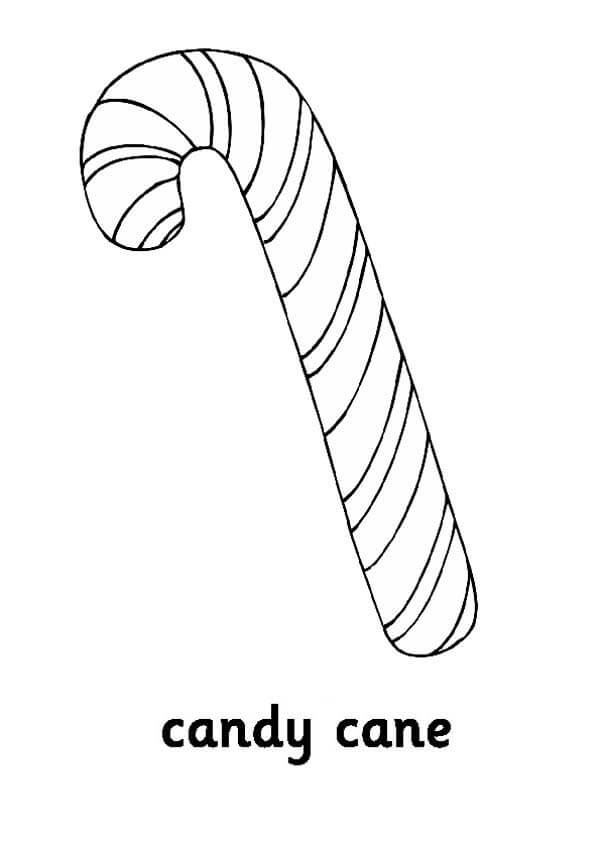 Candy Cane Coloring Pages For Preschool