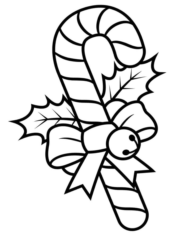 Candy Cane Coloring Pages2