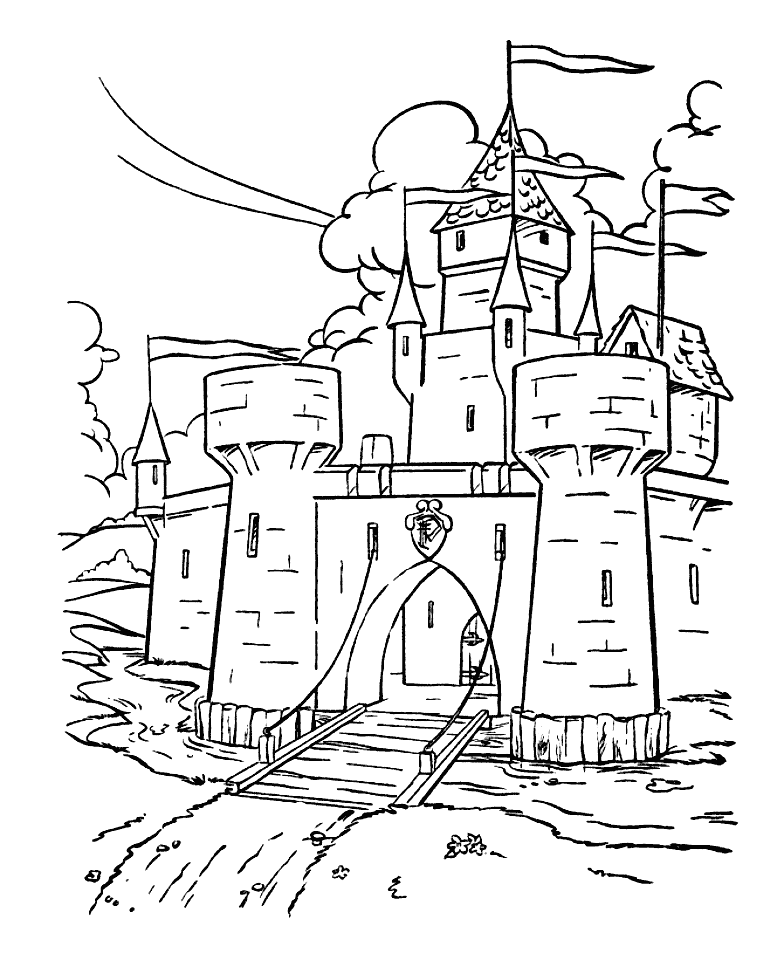 Castle Coloring Page Printables