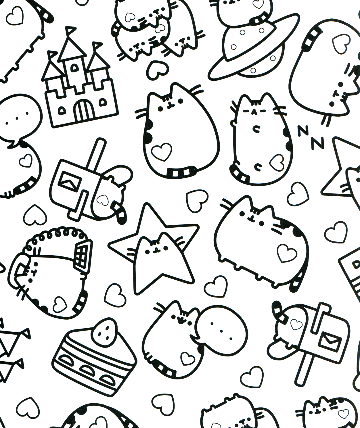 kawaii cute coloring pages