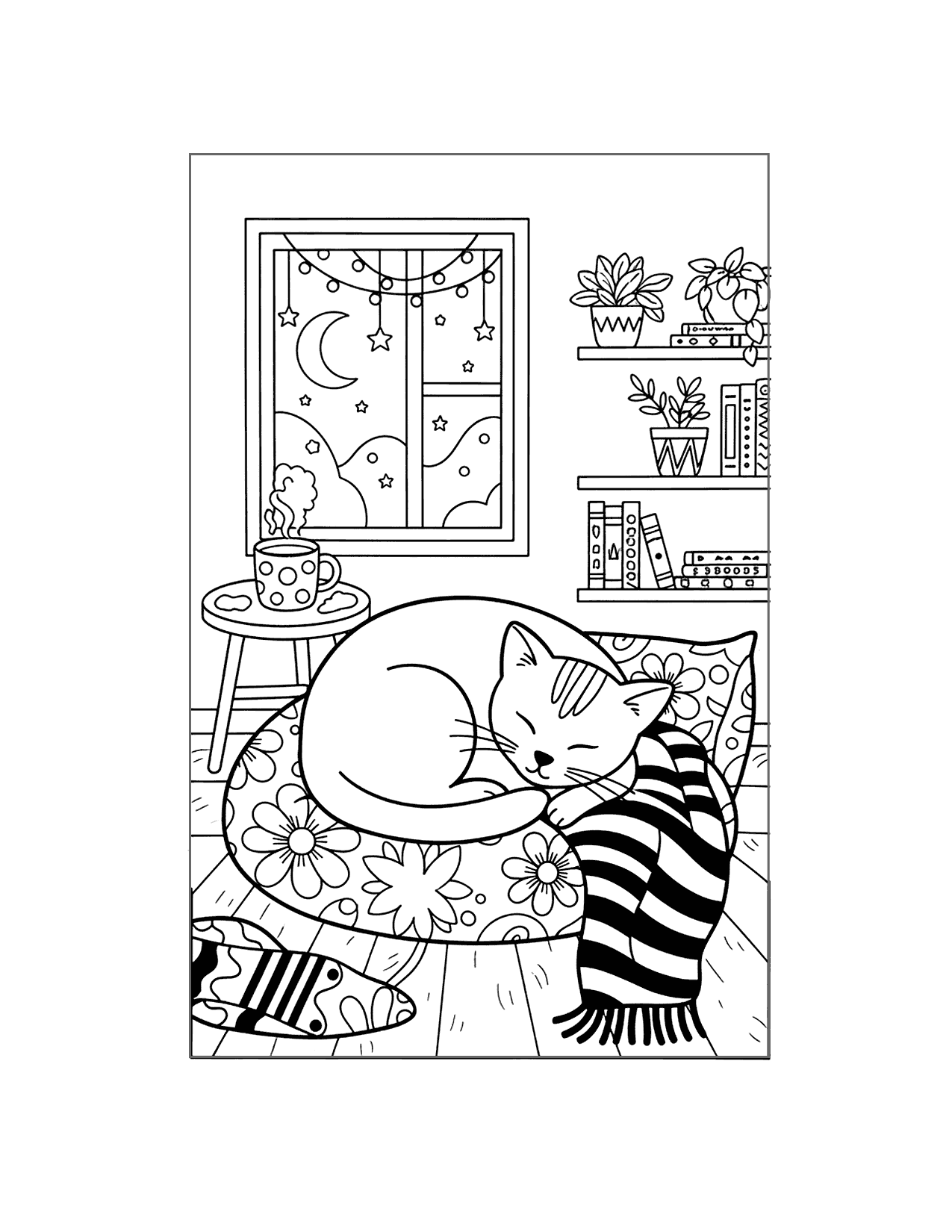 Catnap Coloring Page