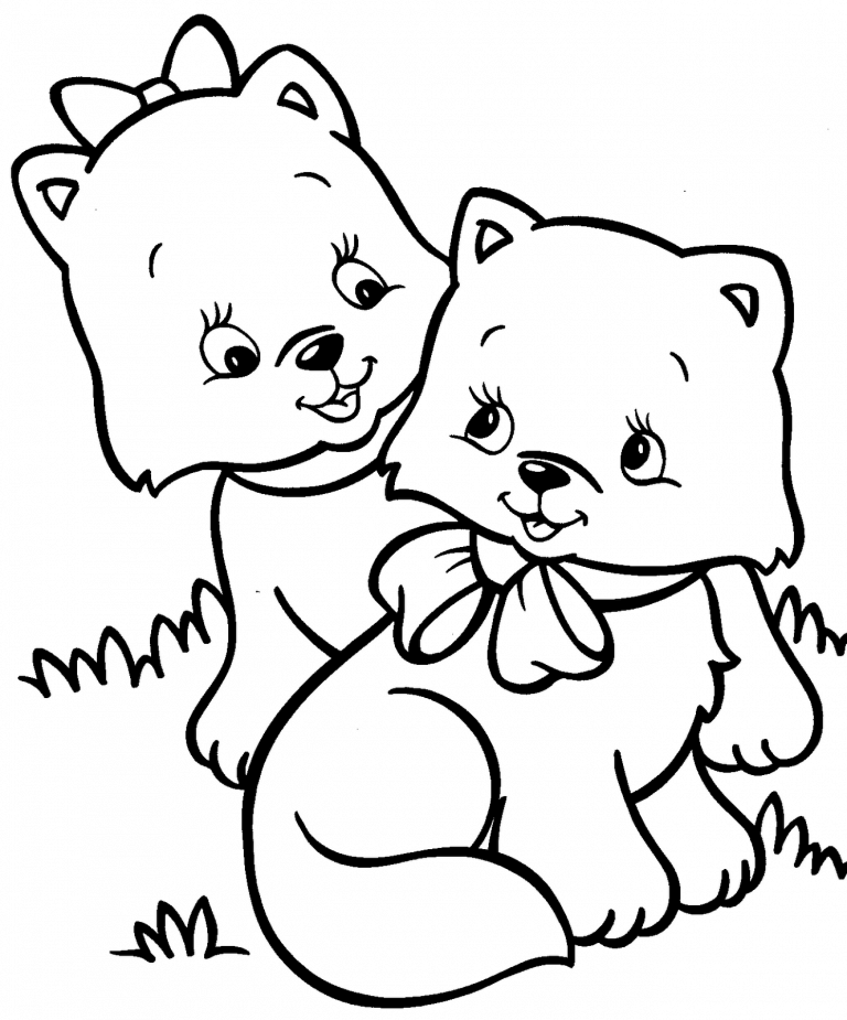 Cats Animal Coloring Pages
