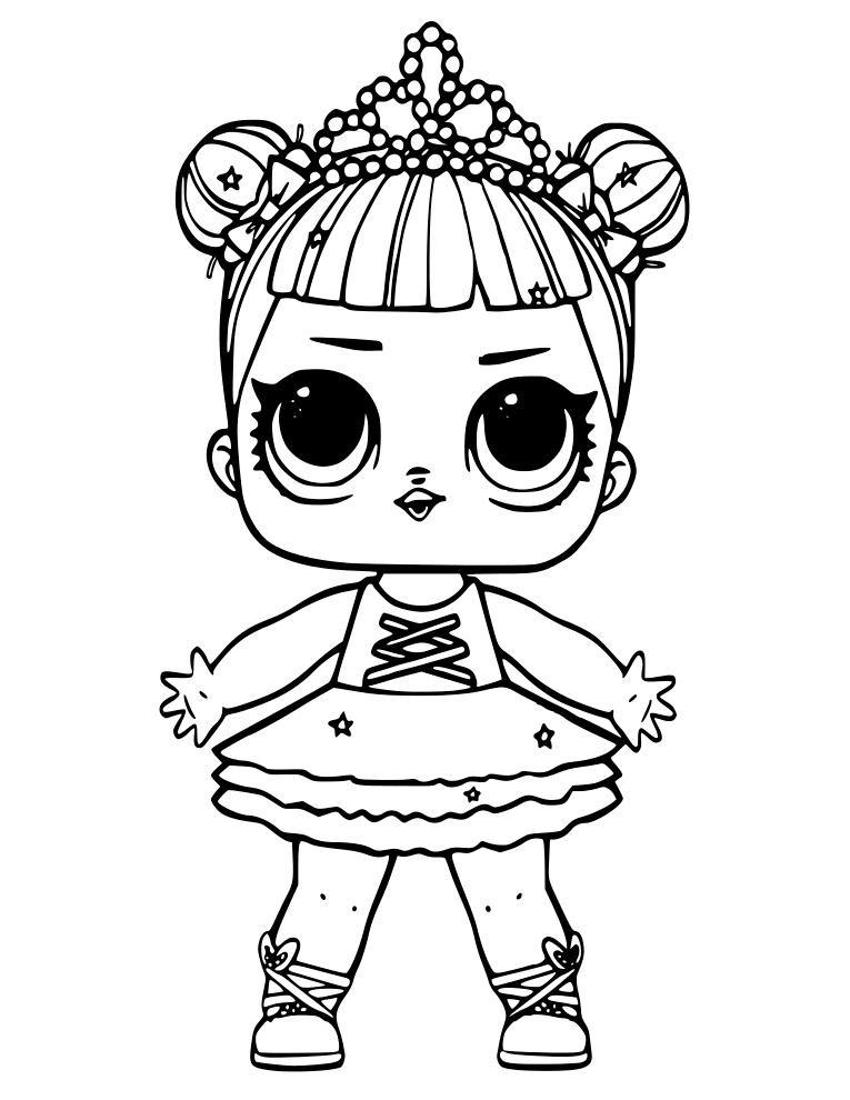 Center Stage Lol Dolls Coloring Pages