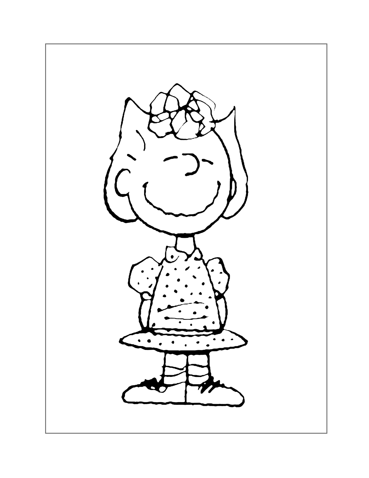 Charlie Browns Sister Sally Coloring Page