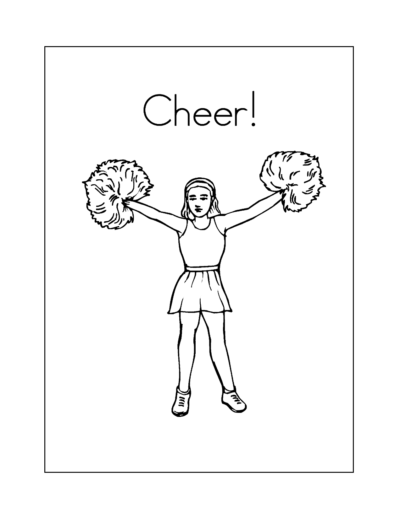 Cheer Coloring Pages