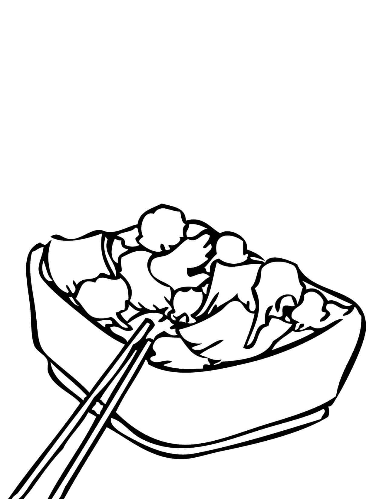 Chinese Food Coloring Pages