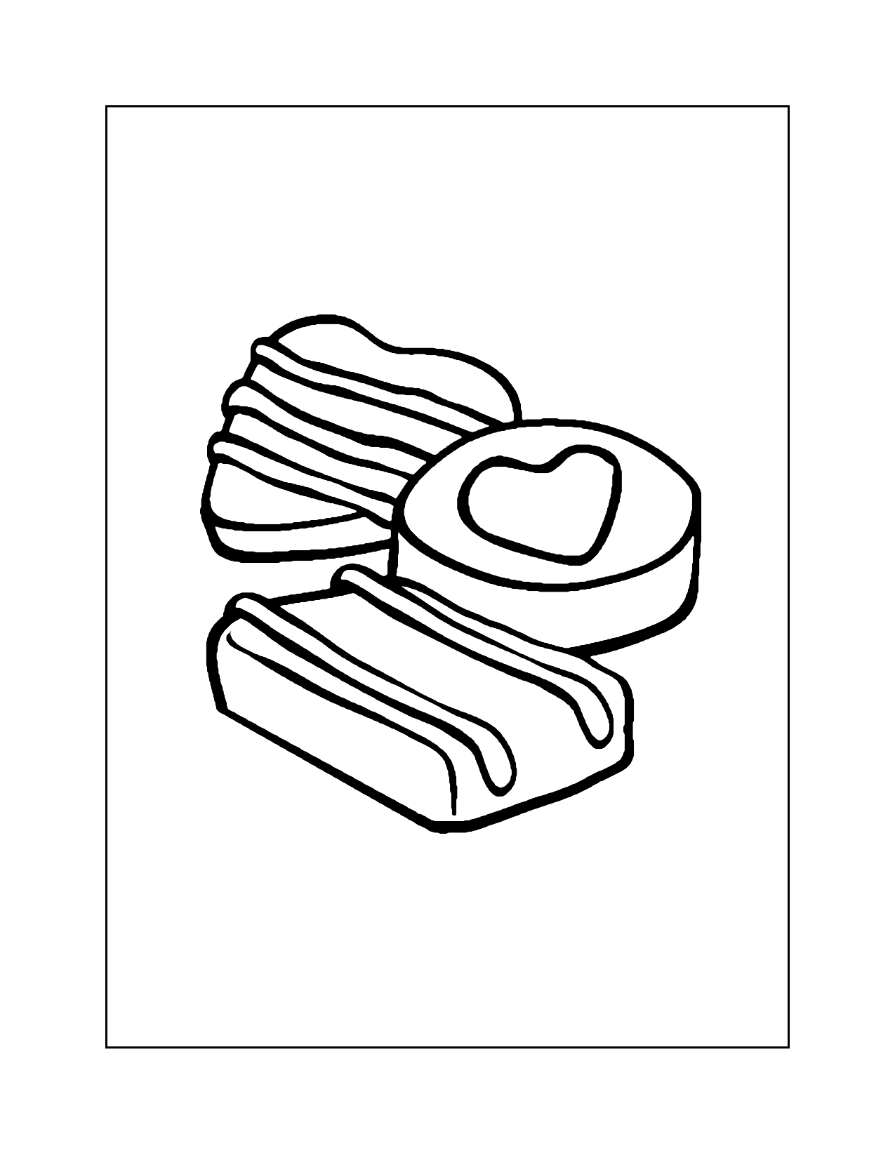 Chocolates Coloring Page
