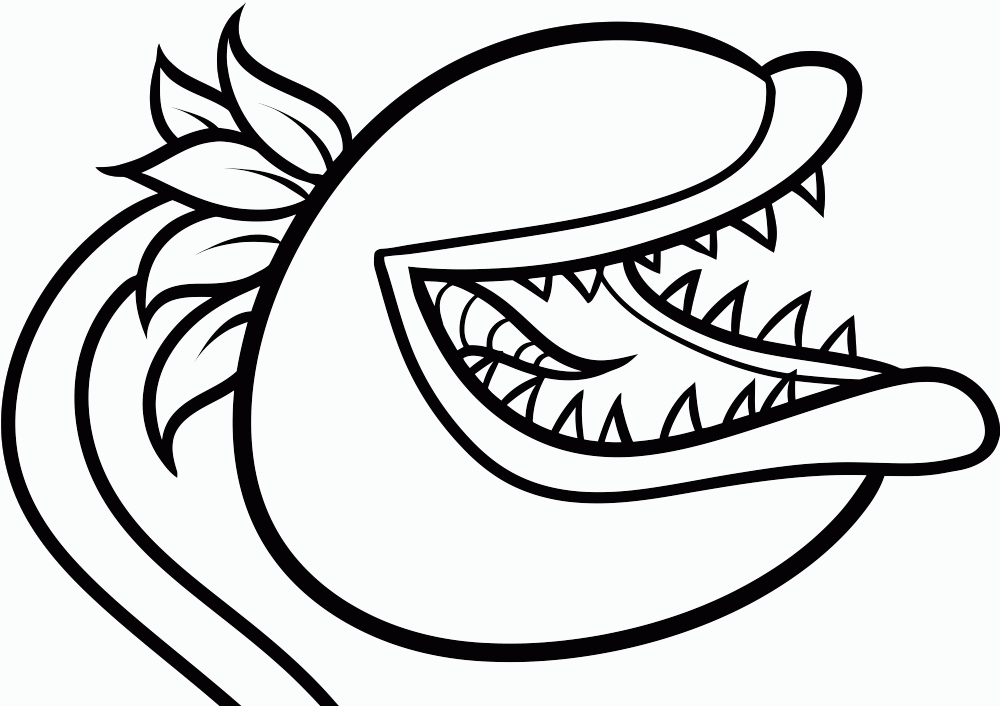 Chomper Plants Vs Zombies Coloring Pages