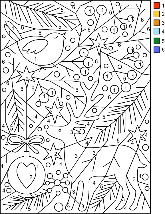 Color By Number Printables For Adults Printable Coloring Pages