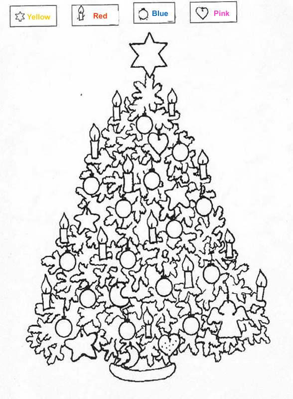 christmas colornumber printables – coloringrocks