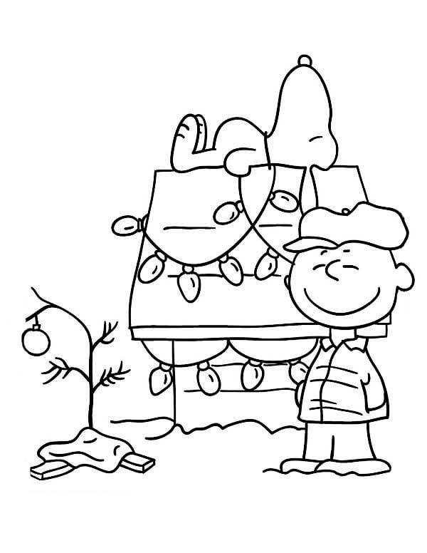 Christmas Coloring Pages - Charlie Brown