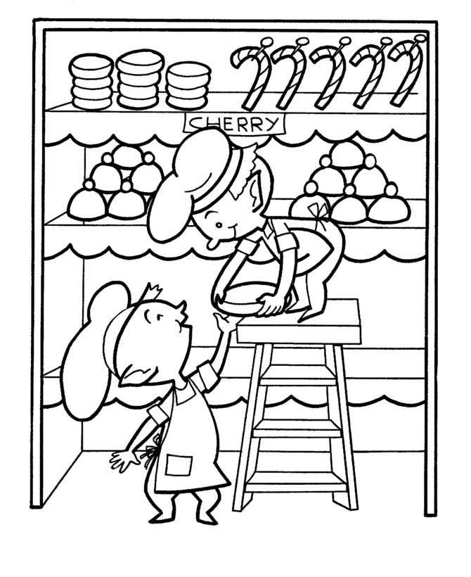 christmas elf coloring pages – coloringrocks