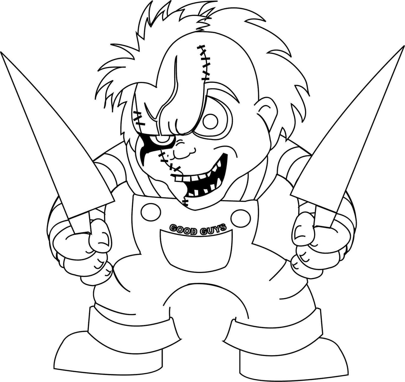 Chucky Doll Coloring Pages