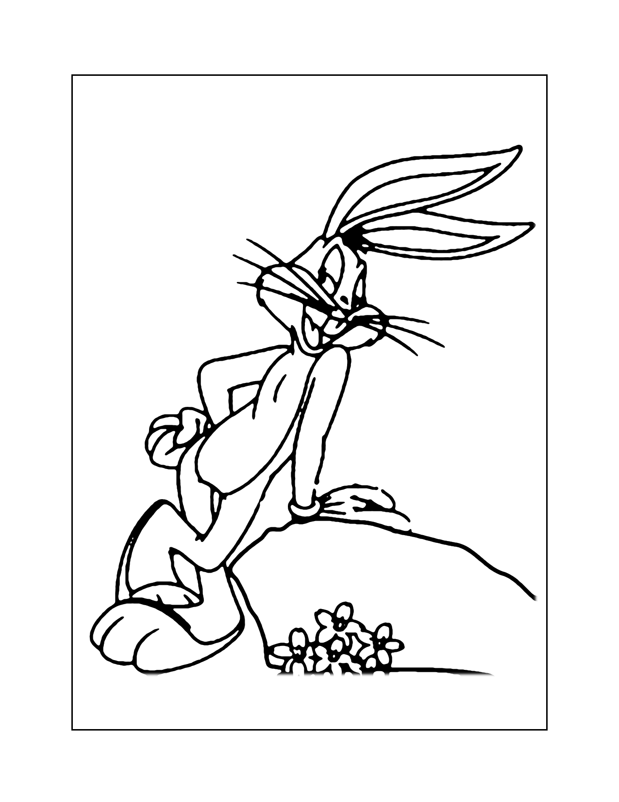 Classic Bugs Bunny Coloring Page