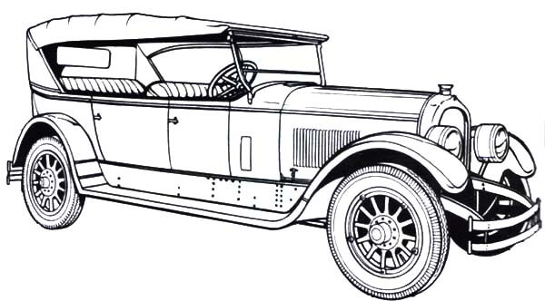 Free Classic Car Coloring Pages