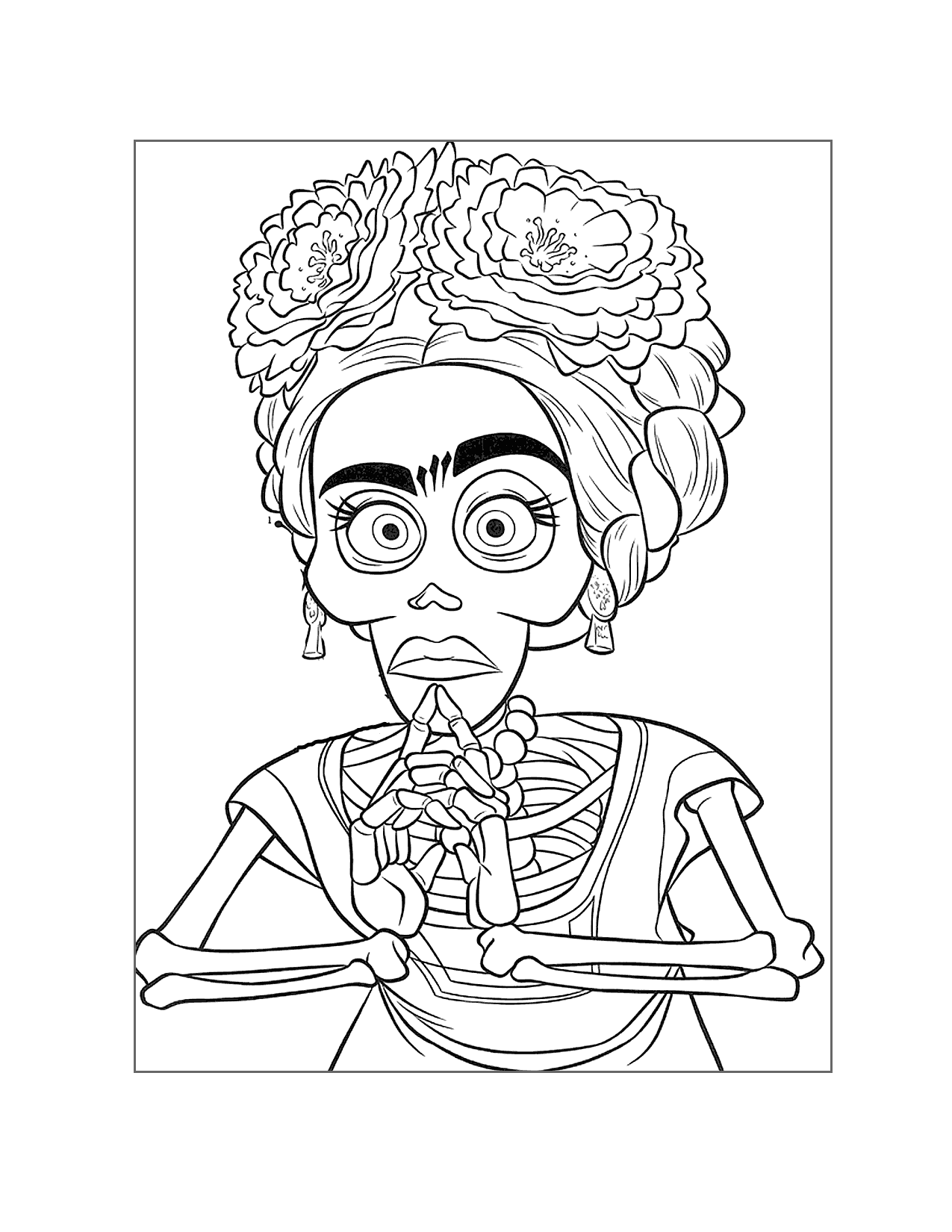 Coco Character Coloring Page