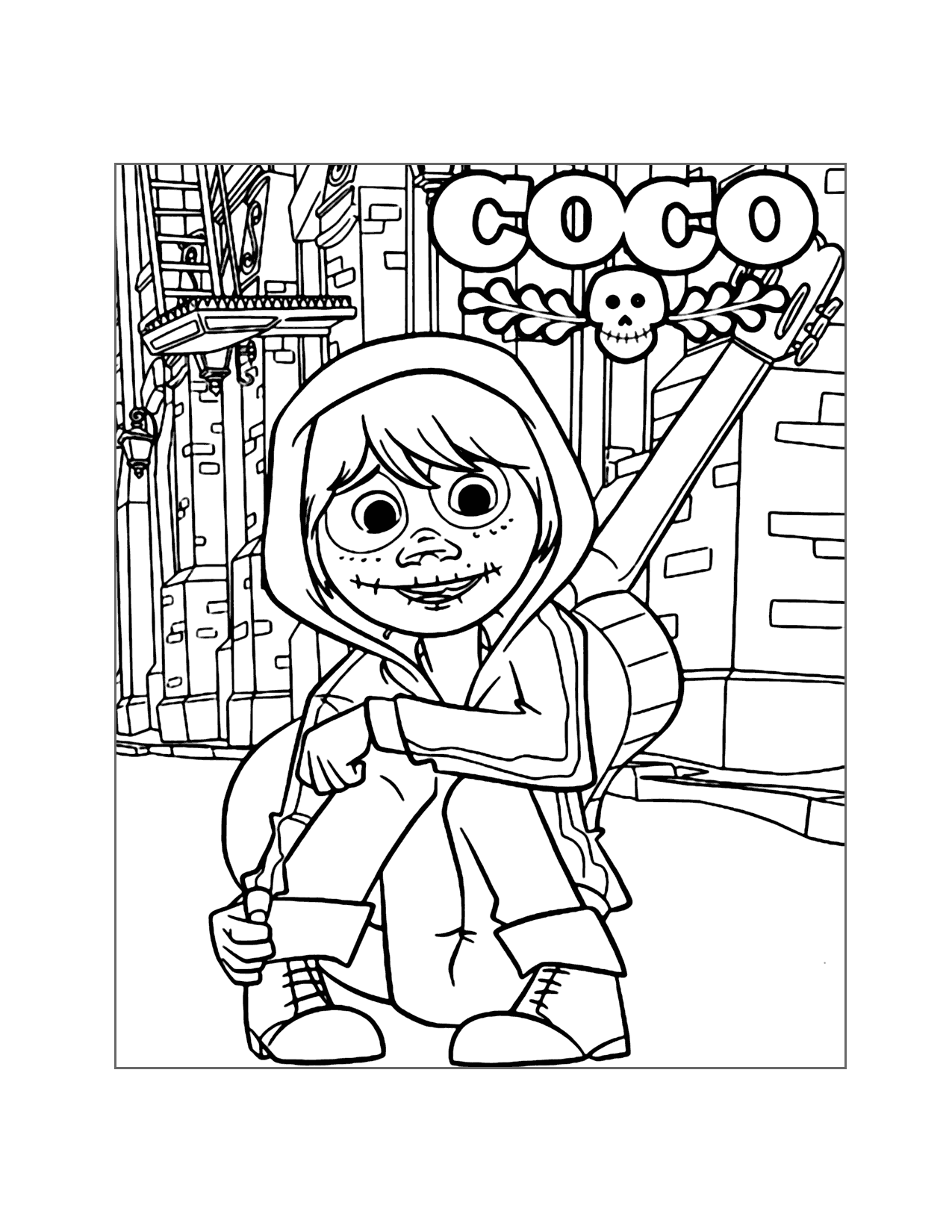 Coco Movie Coloring Page