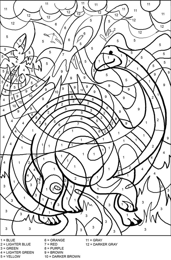 Printable Cute Dinosaur Coloring Pages