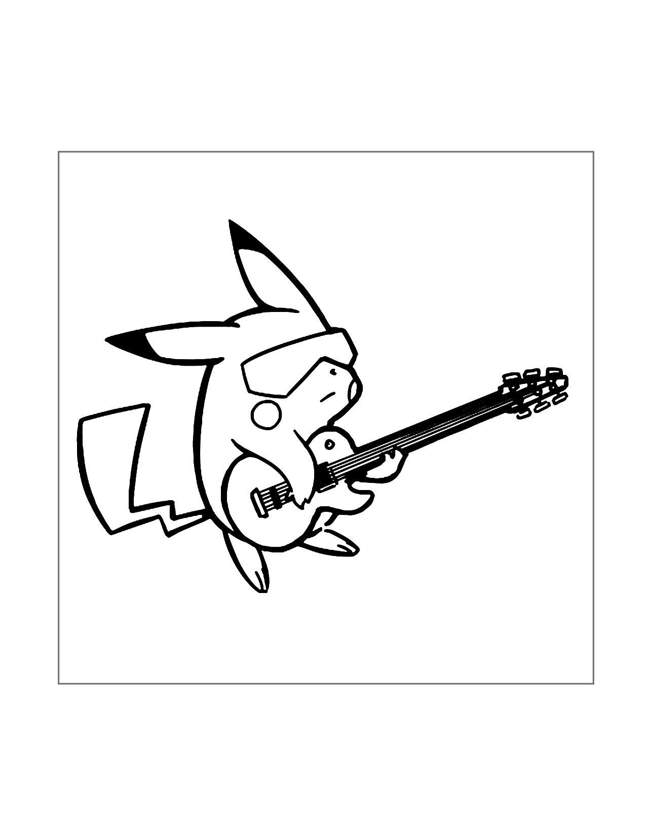 Color Pikachu Rocking Out