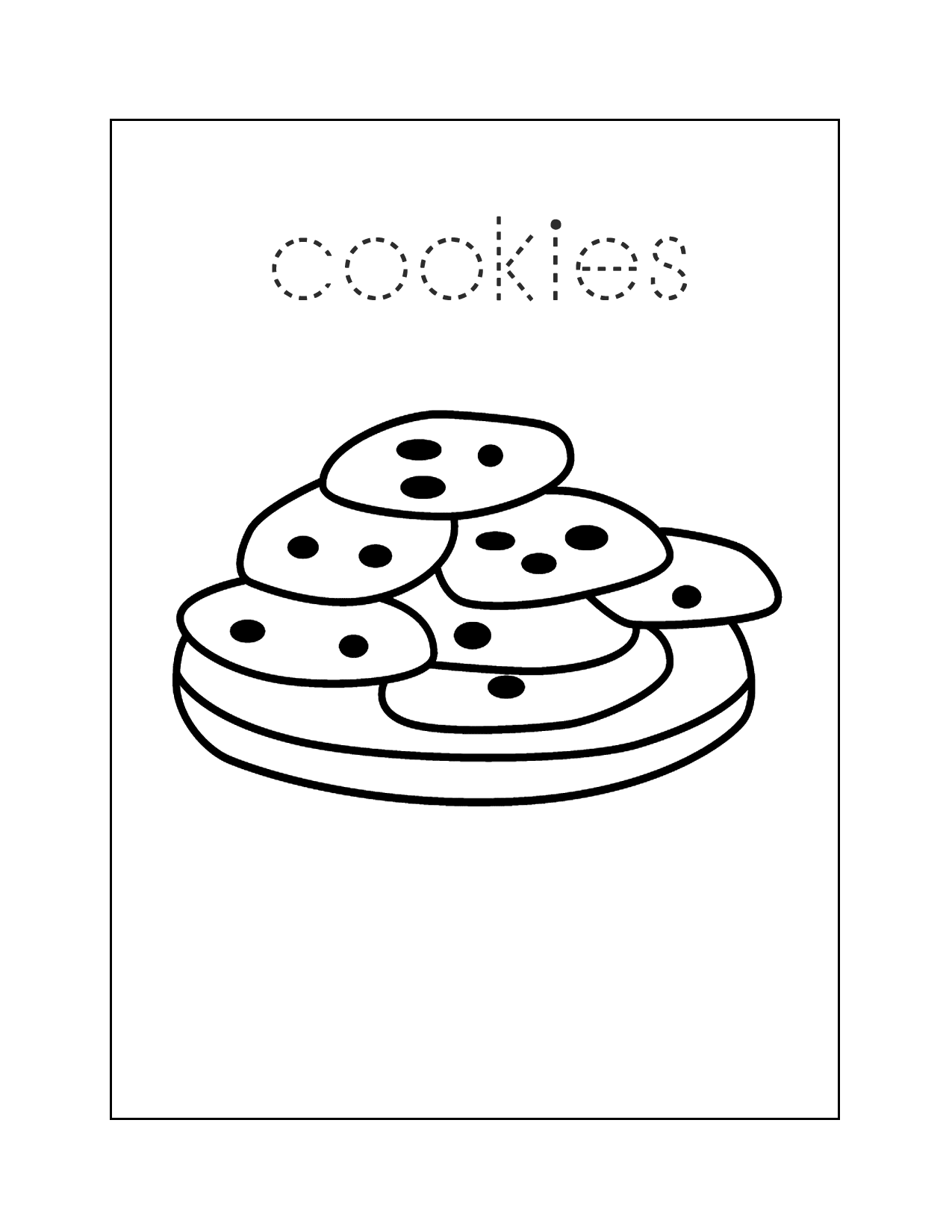 Cookies Coloring Sheet