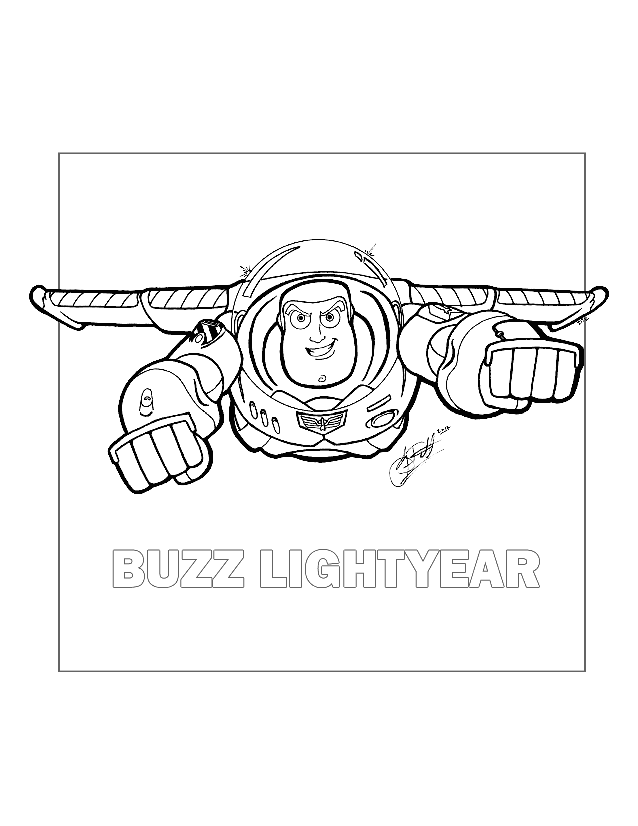 Cool Buzz Lightyear Coloring Pages