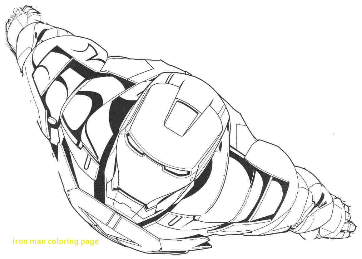 Cool Flying Iron Man Avengers Coloring Page