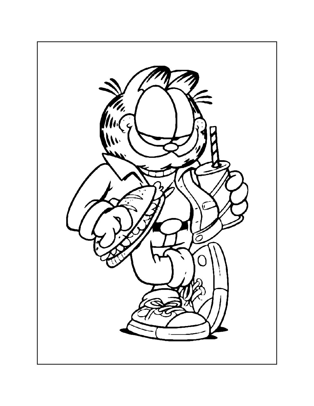 Cool Garfield Coloring Pages