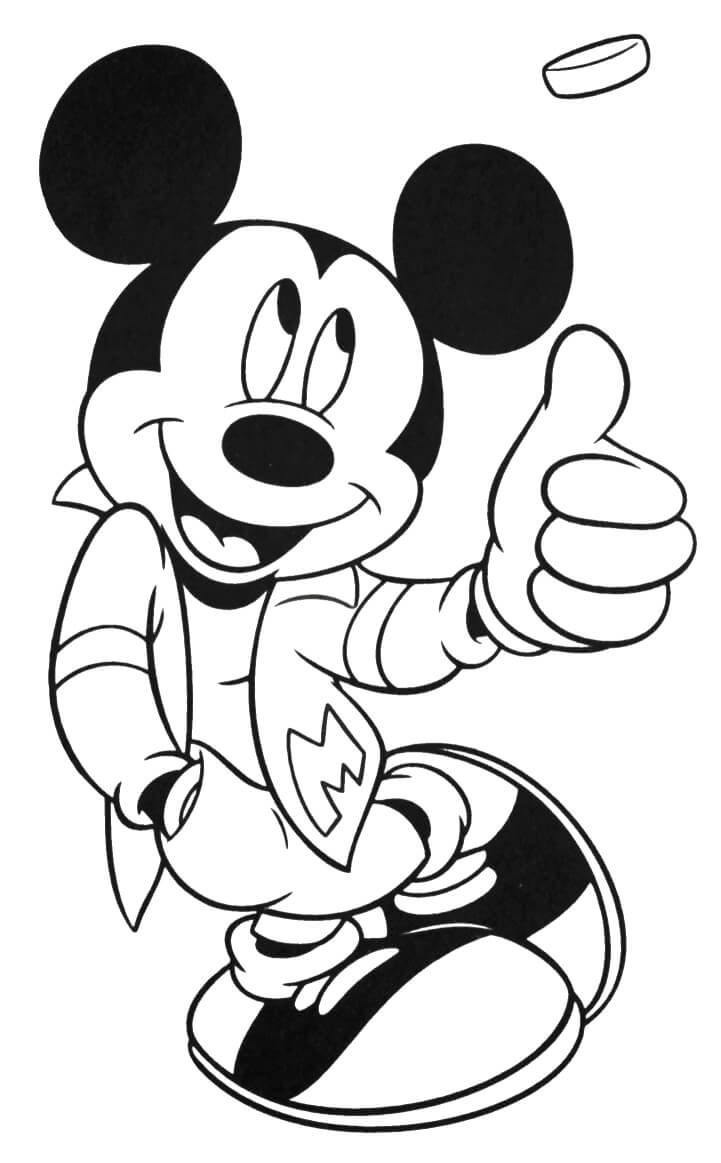 Cool Mickey Mouse Coloring Pages