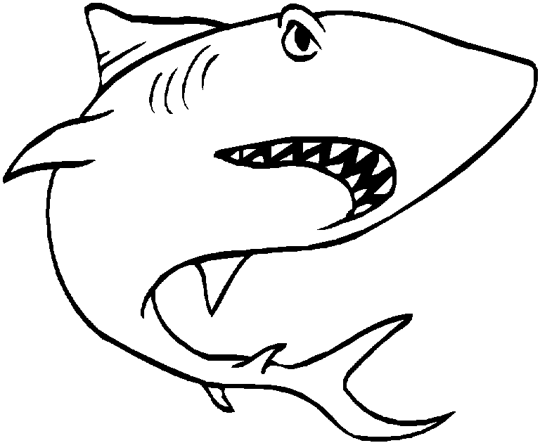 Cool Shark Coloring Pages