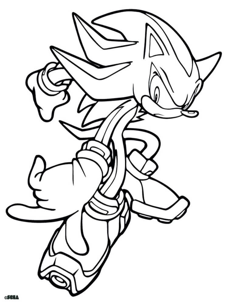Cool Sonic Coloring Pages