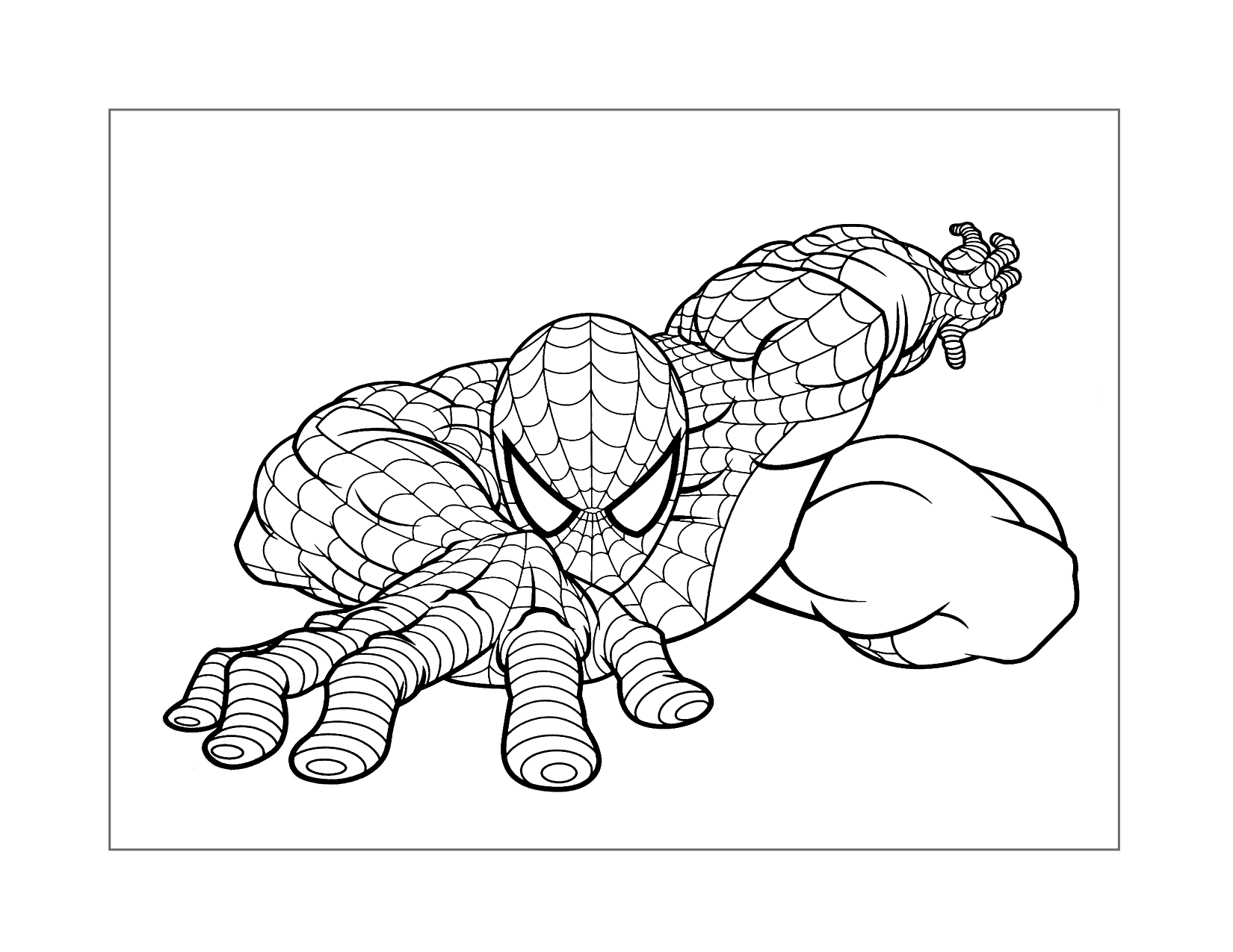 Cool Spiderman Coloring Pages