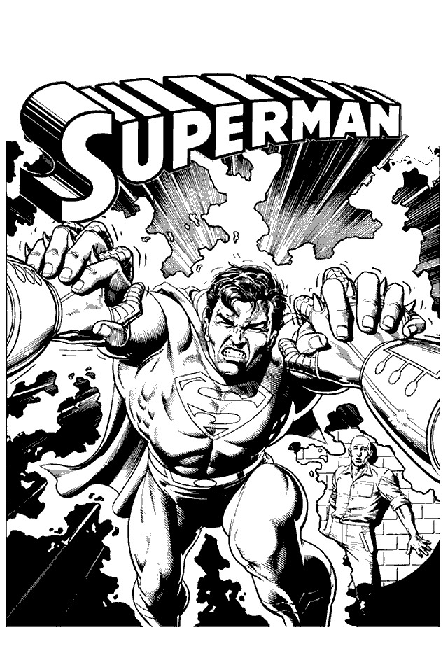 Cool Superman Coloring Pages
