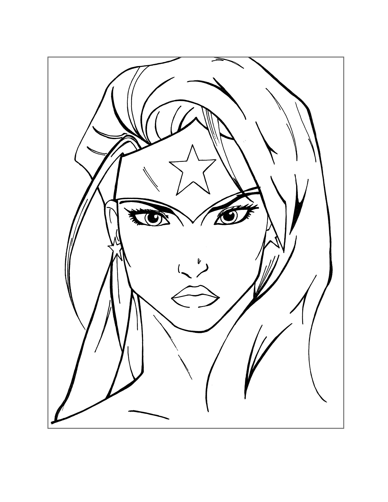 Cool Wonder Woman Coloring Pages