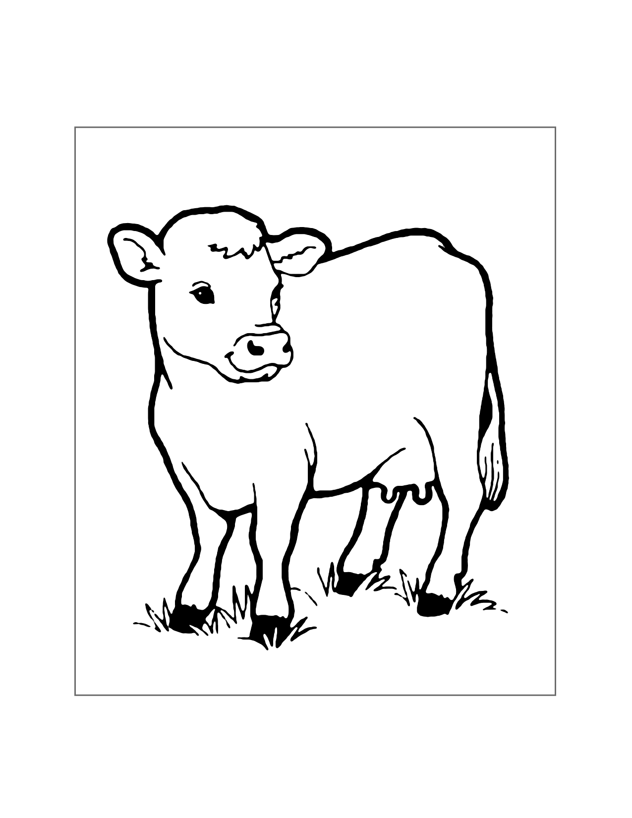 Cow Coloring Page