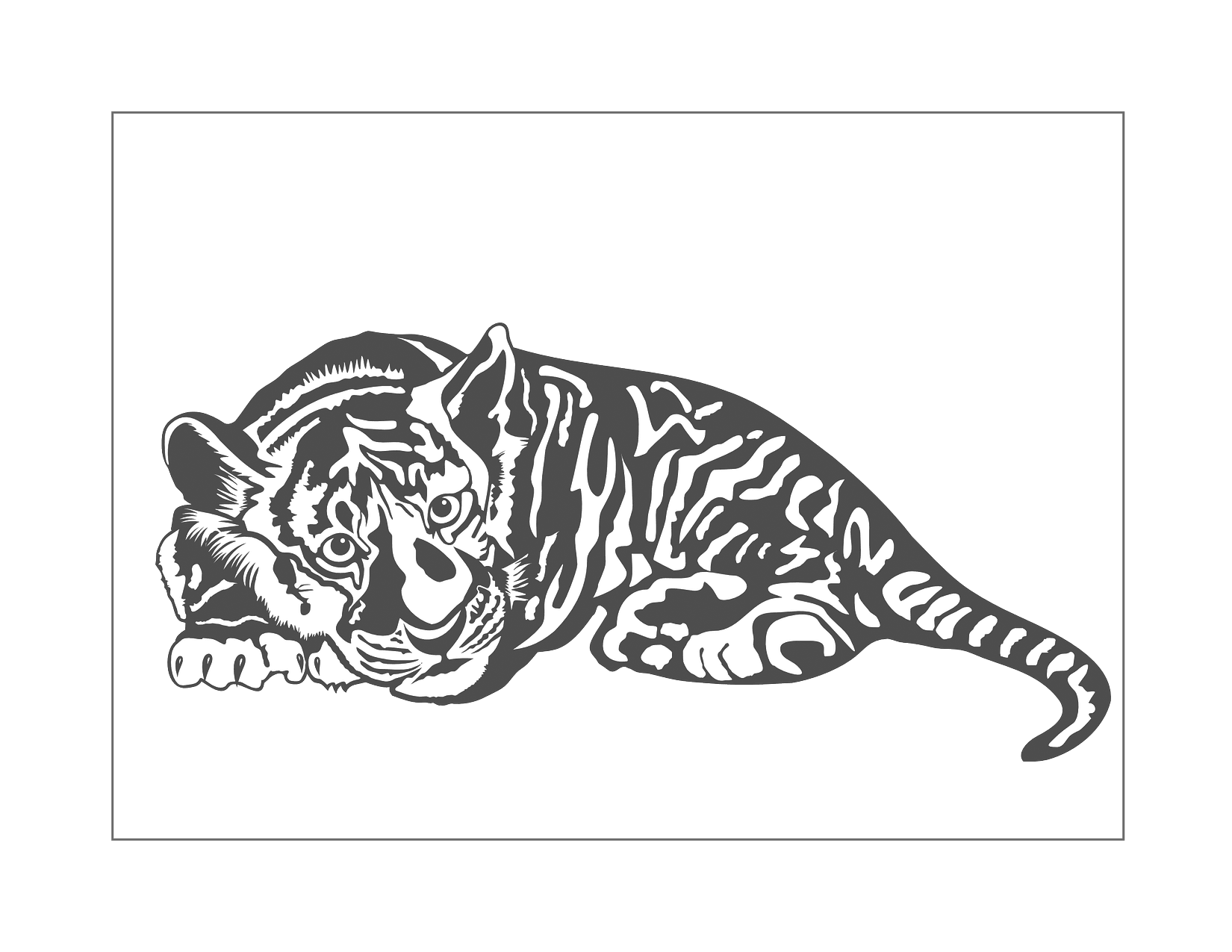 Crouching Tiger Printable Sheet