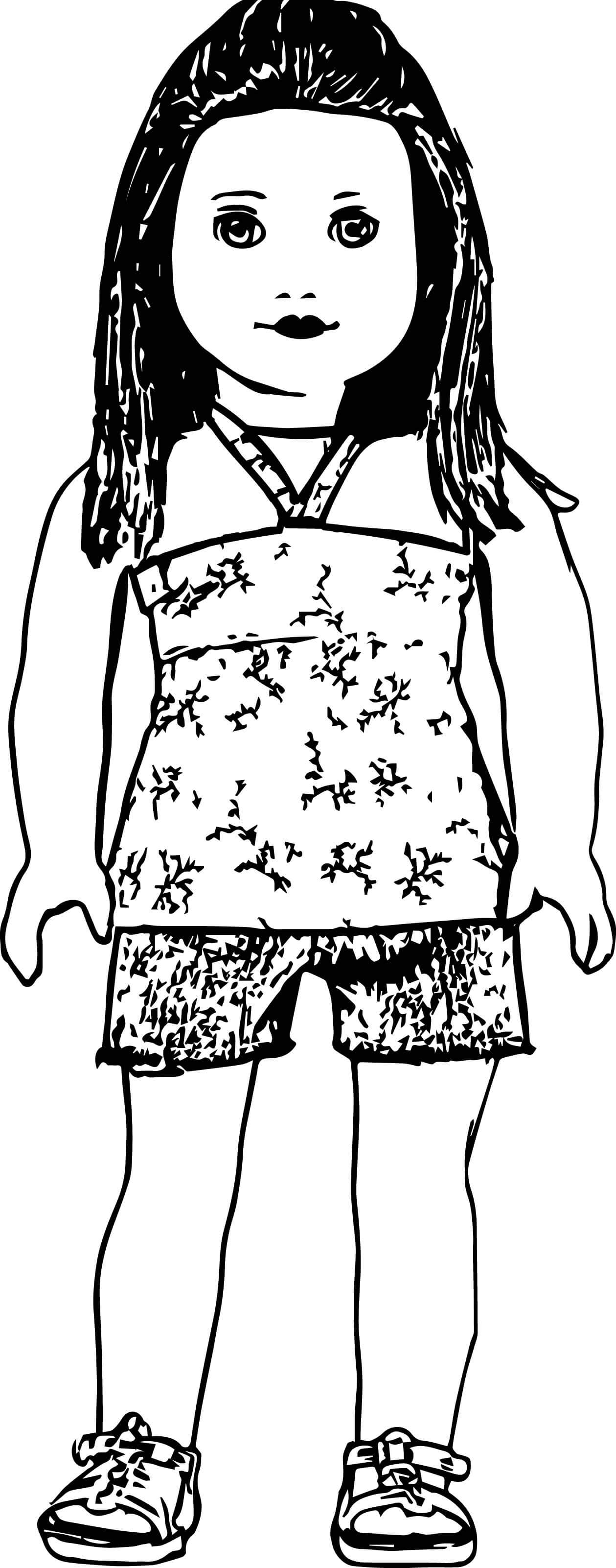 Cute Ag American Girl Doll Coloring Pages