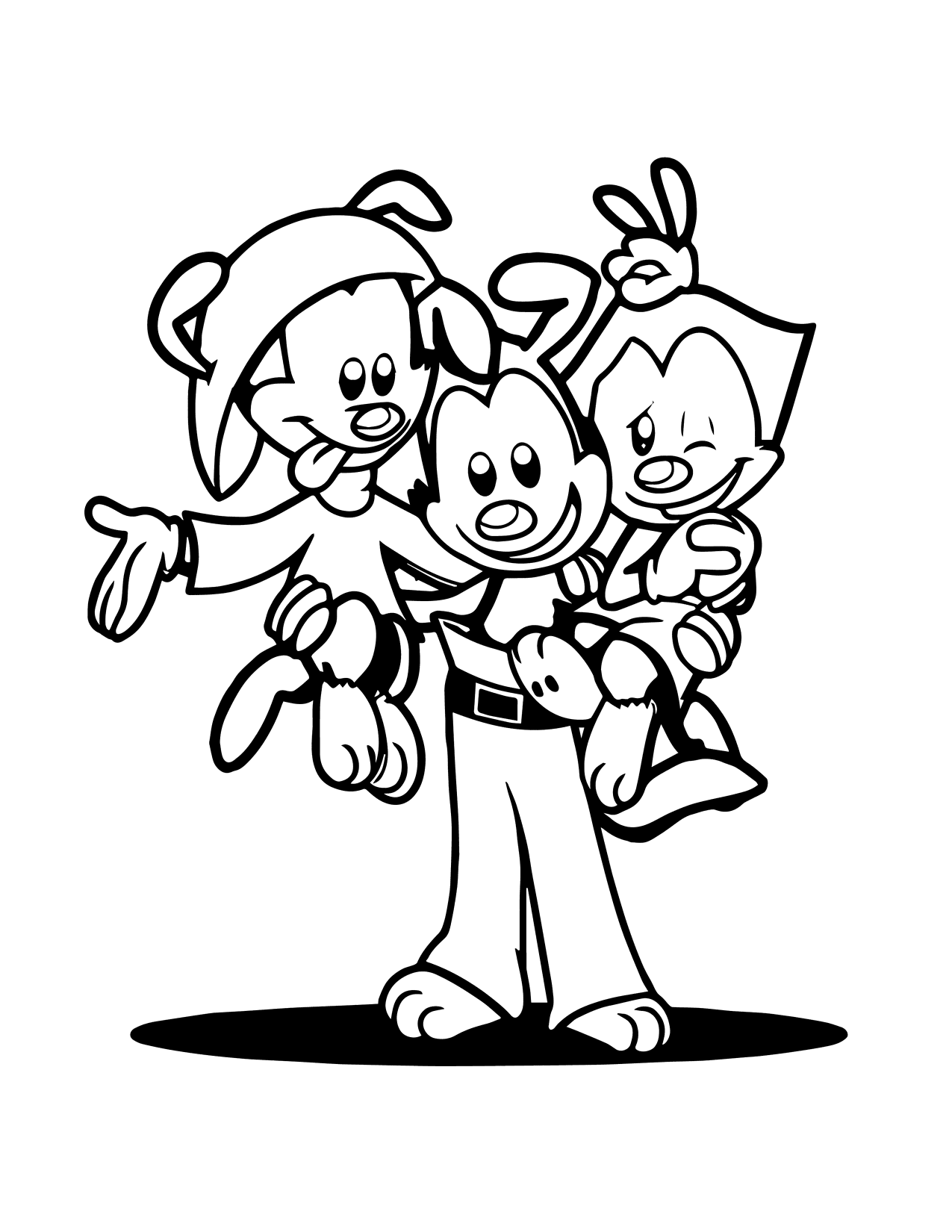 Cute Animaniacs Coloring Page
