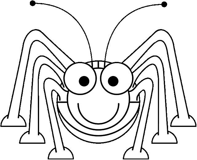 Cute Ant Coloring Pages