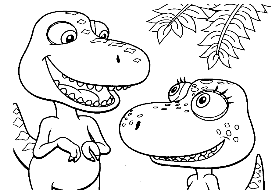 Cute Baby T-Rex Coloring Pages