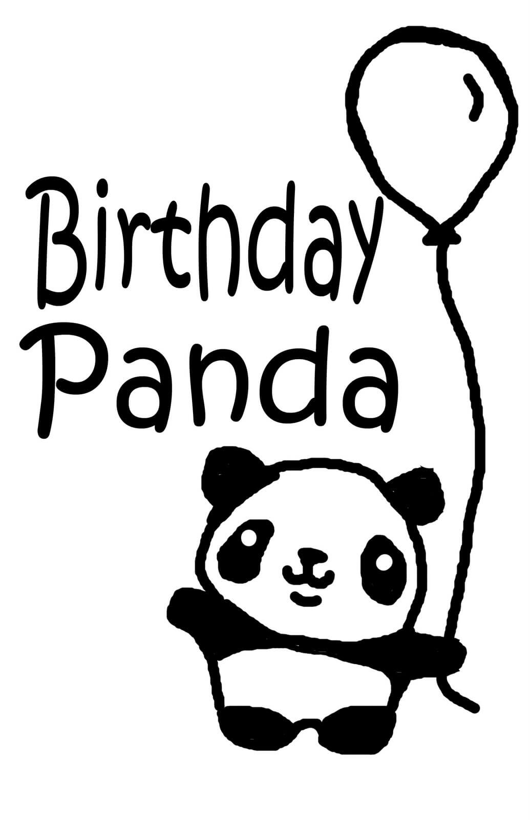 Cute Birthday Panda Picture