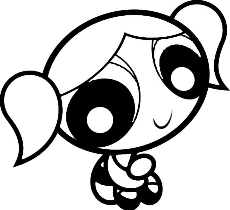 Cute Bubbles Powerpuff Girls Coloring Pages
