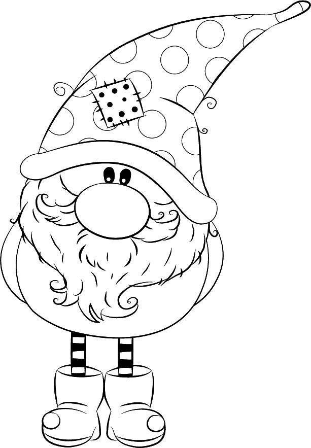 Gnome Coloring Pages Printable