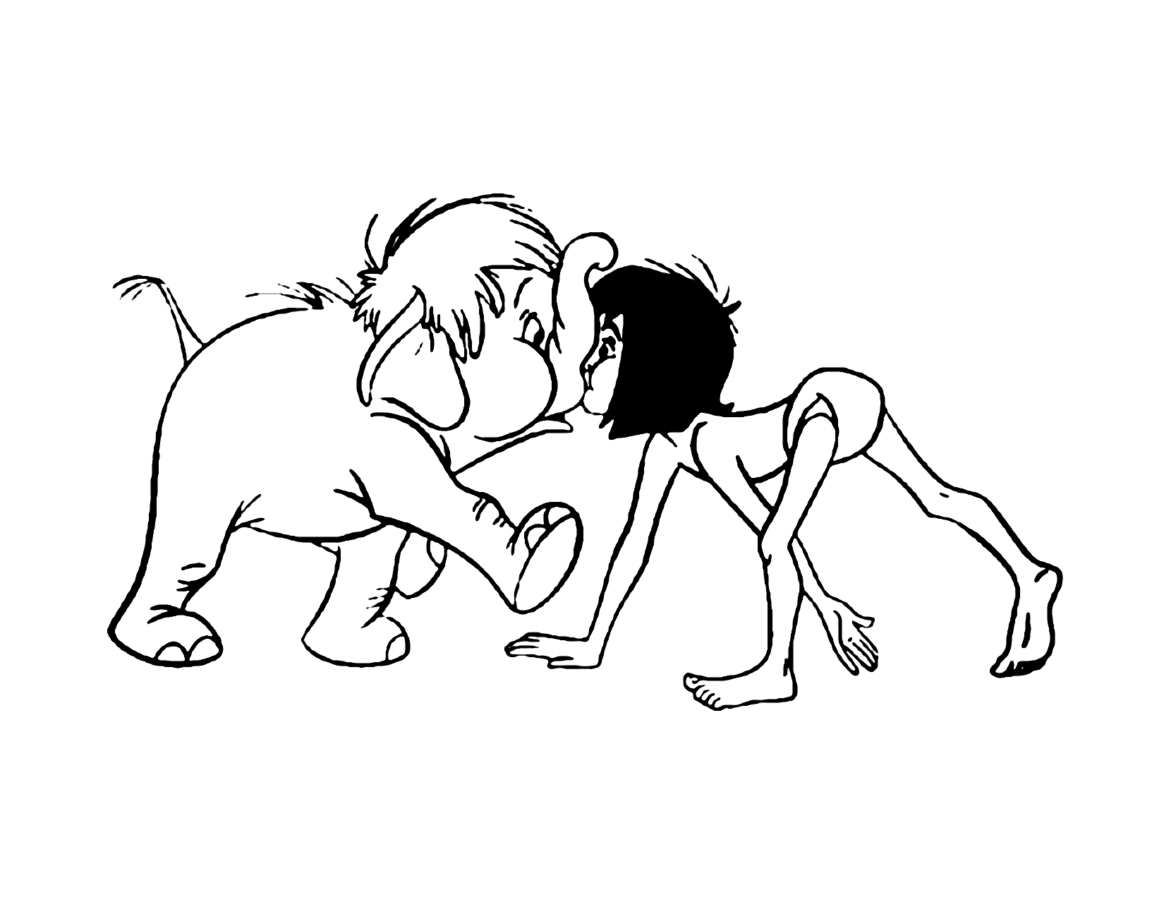 Cute Jungle Book Coloring Pages