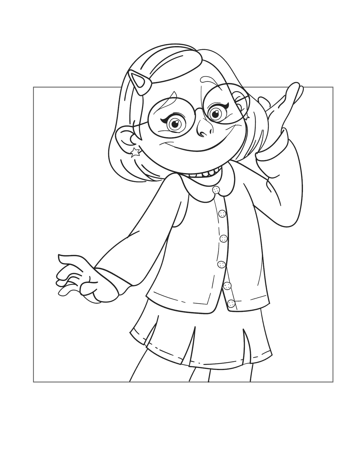 Cute Mei Turning Red Coloring Page
