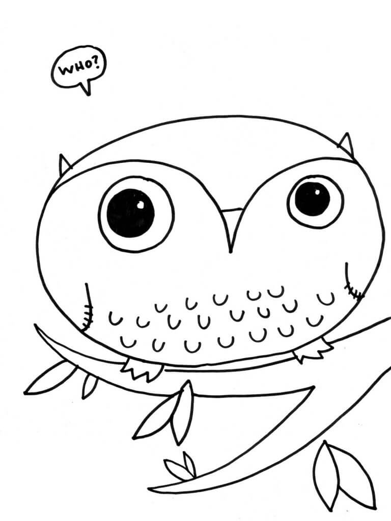 Owl Coloring Pages Coloring Rocks