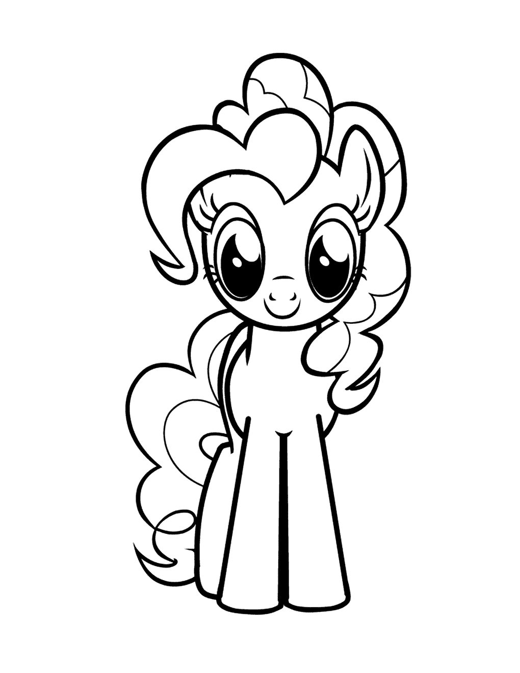 Cute Pinkie Pie Coloring Pages